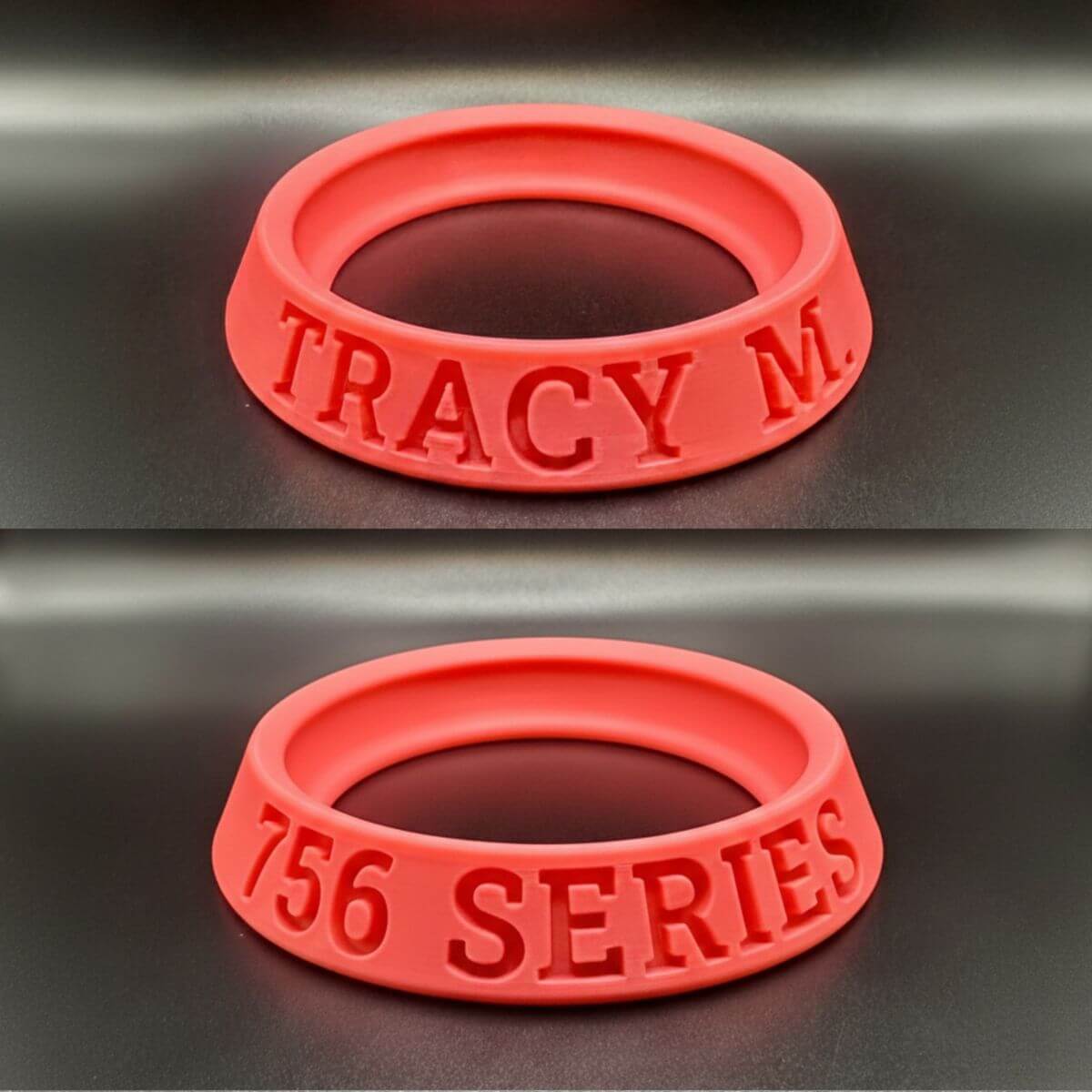 tracy pink bowling customs ball holder