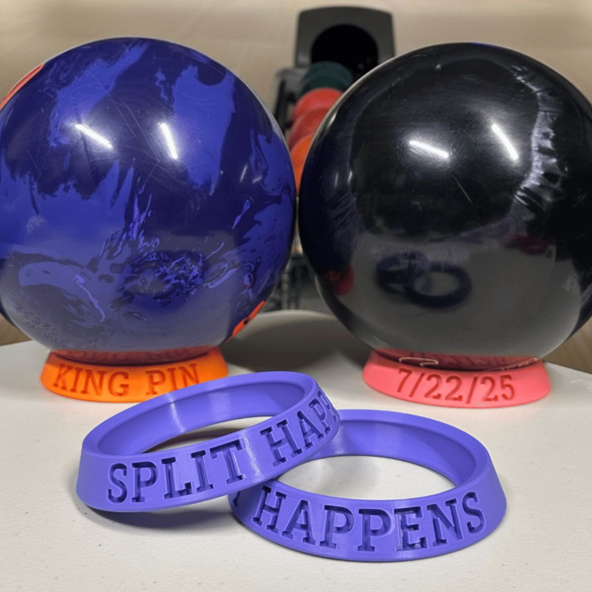 Split Happens Ball holders Bowling Customs