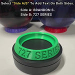 Bowling customs green ball holder display